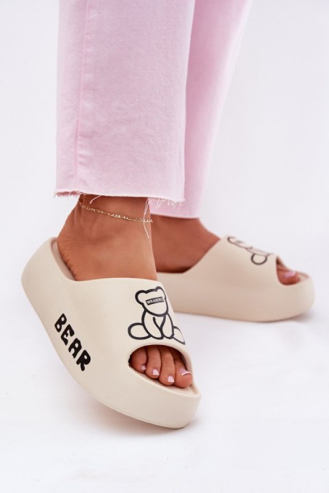 Sandał Klapki Model Lamira BG176 Light Beige - Step in style Step in style Sandał Klapki Model Lamira BG176 Light Beige - Step in style Step in style