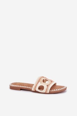 Sandał Klapki Model Nirina LX9607 Beige - Step in style Step in style
