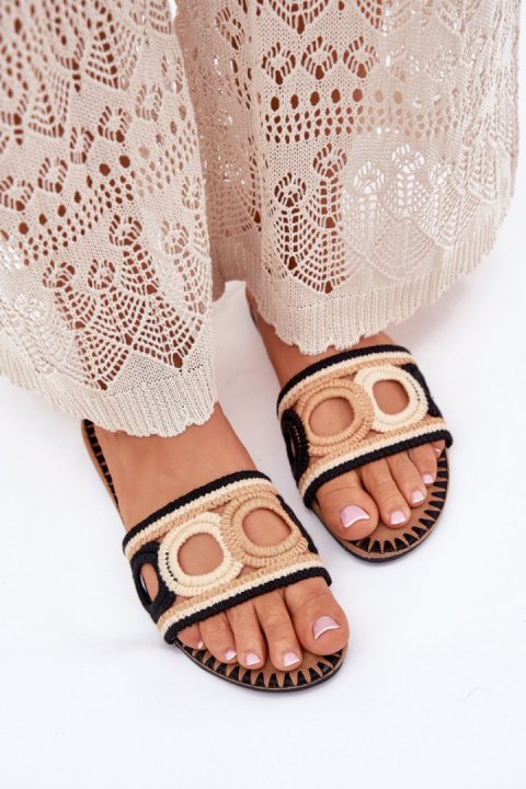 Sandał Klapki Model Nirina LX9607 Black - Step in style Step in style Sandał Klapki Model Nirina LX9607 Black - Step in style Step in style