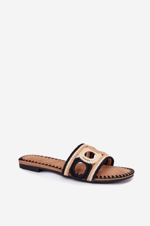 Sandał Klapki Model Nirina LX9607 Black - Step in style Step in style Sandał Klapki Model Nirina LX9607 Black - Step in style Step in style