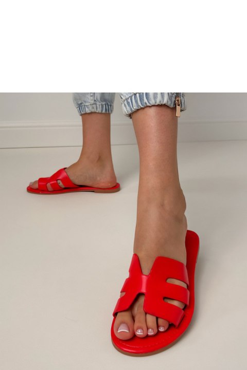 Sandał Klapki Model Ragos DM465 Red - PRIMO PRIMO Sandał Klapki Model Ragos DM465 Red - PRIMO PRIMO