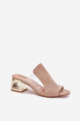 Sandał Klapki Model Tessira M500 Beige - Step in style Step in style