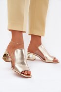 Sandał Klapki Model Tessira M500 Gold - Step in style Step in style Sandał Klapki Model Tessira M500 Gold - Step in style Step in style