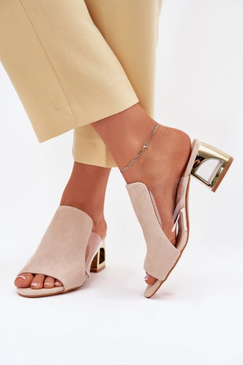 Sandał Klapki Model Tessira M500 Light Beige - Step in style Step in style