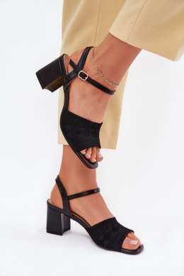 Sandały Model Sarena 55-A26 Black - Step in style Step in style