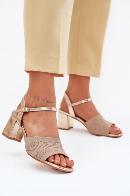 Sandały Model Sarena 55-A26 Gold - Step in style Step in style