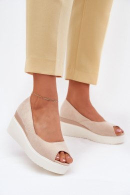 Sandały Model Velira JH528P Beige - Step in style Step in style