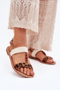 Sandały Model Virona BJ717 Panterka Brown - Step in style Step in style