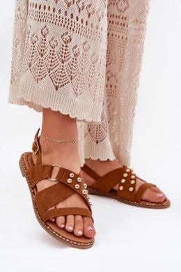Sandały Model Zanira LX9616 Camel - Step in style Step in style