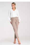 Spodnie Damskie Model M1161 Beige - Figl Figl Spodnie Damskie Model M1161 Beige - Figl Figl