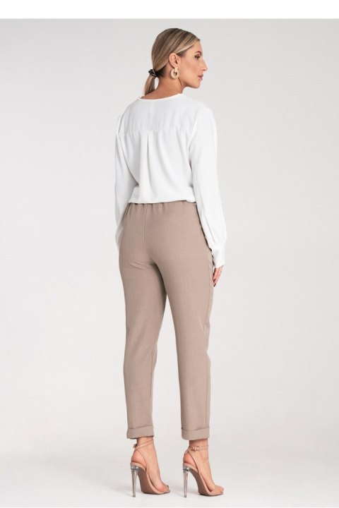 Spodnie Damskie Model M1161 Beige - Figl Figl Spodnie Damskie Model M1161 Beige - Figl Figl