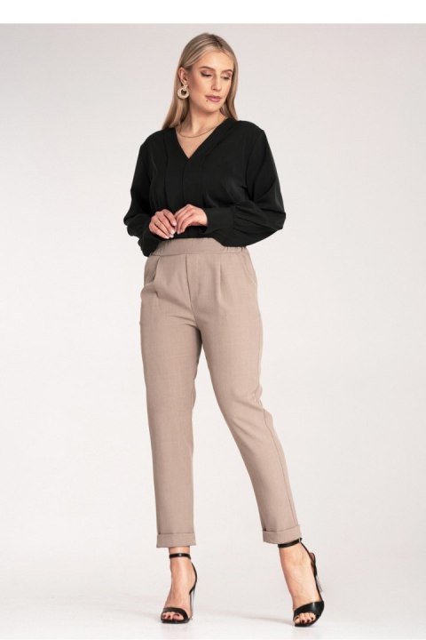 Spodnie Damskie Model M1161 Beige - Figl Figl Spodnie Damskie Model M1161 Beige - Figl Figl