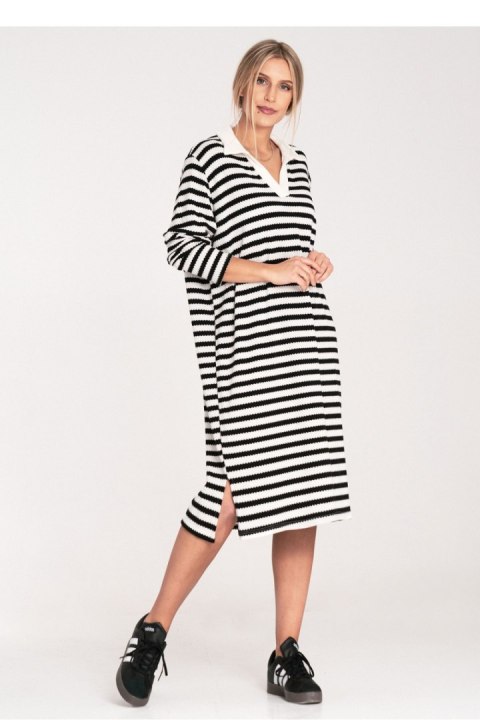 Sukienka Model M1098 Black/White - Figl Figl Sukienka Model M1098 Black/White - Figl Figl