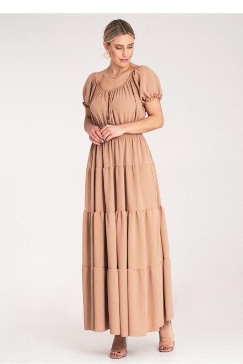 Sukienka Model M1170 Beige - Figl Figl Sukienka Model M1170 Beige - Figl Figl