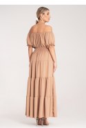 Sukienka Model M1170 Beige - Figl Figl Sukienka Model M1170 Beige - Figl Figl