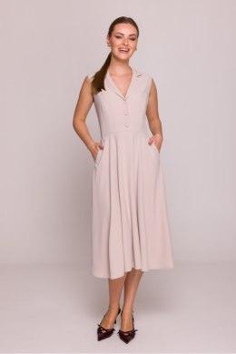 Sukienka Model S409 Beige - Stylove Stylove