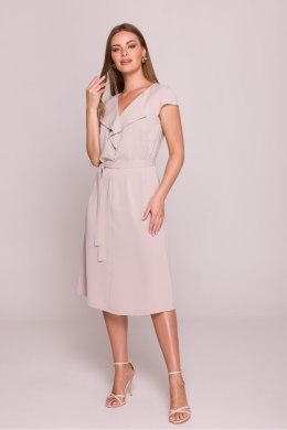 Sukienka Model S411 Beige - Stylove Stylove