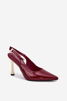Szpilki Model Rivori LE116P Bordo - Step in style Step in style