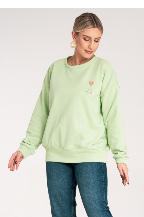 Bluza Damska Model M1152 Green - Figl Figl Bluza Damska Model M1152 Green - Figl Figl