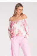 Bluzka Model M1142 Pink - Figl Figl Bluzka Model M1142 Pink - Figl Figl
