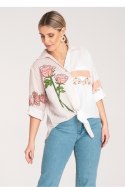 Koszula Damska Model M1120 Beige - Figl Figl Koszula Damska Model M1120 Beige - Figl Figl