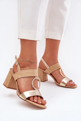 Sandały Model Afleeria M517 Gold - Step in style Step in style