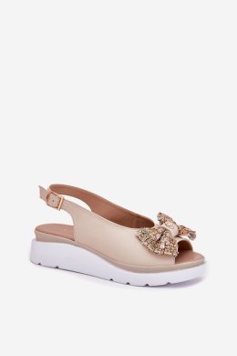 Sandały Model Zazoo 1882 Beige - Step in style Step in style