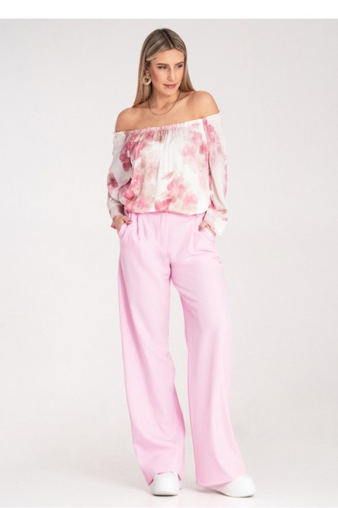 Spodnie Damskie Model M1129 Pink - Figl Figl Spodnie Damskie Model M1129 Pink - Figl Figl