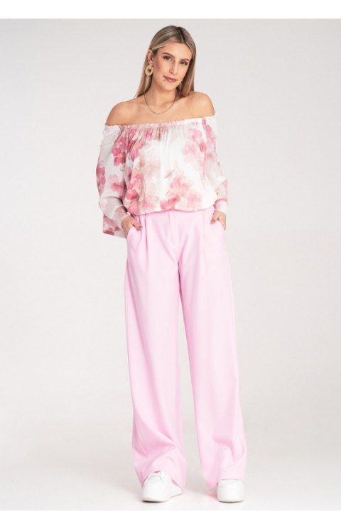 Spodnie Damskie Model M1129 Pink - Figl Figl Spodnie Damskie Model M1129 Pink - Figl Figl