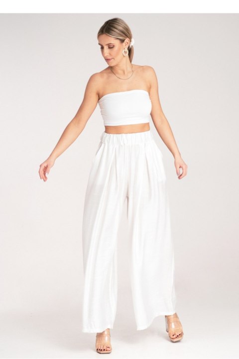 Spodnie Damskie Model M1158 White - Figl Figl Spodnie Damskie Model M1158 White - Figl Figl