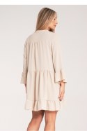 Sukienka Model M1136 Beige - Figl Figl Sukienka Model M1136 Beige - Figl Figl