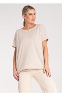Tshirt Damski Model M1164 Beige - Figl Figl