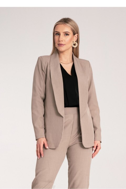 Żakiet Model M1175 Dark Beige - Figl Figl Żakiet Model M1175 Dark Beige - Figl Figl
