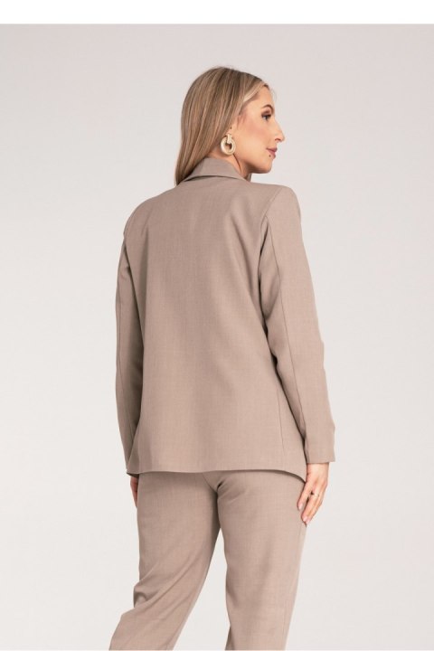 Żakiet Model M1175 Dark Beige - Figl Figl Żakiet Model M1175 Dark Beige - Figl Figl