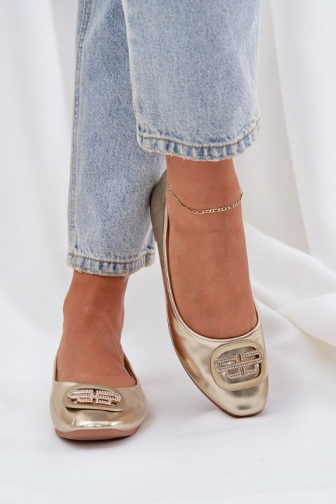 Baleriny Model Ainoria ZA58P Gold - Step in style Step in style Baleriny Model Ainoria ZA58P Gold - Step in style Step in style