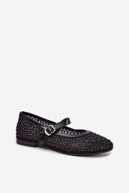 Baleriny Model Avirae JH387P Black - Step in style Step in style