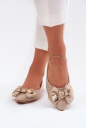 Baleriny Model Rivona ZA41 Dark Beige - Step in style Step in style Baleriny Model Rivona ZA41 Dark Beige - Step in style Step in style