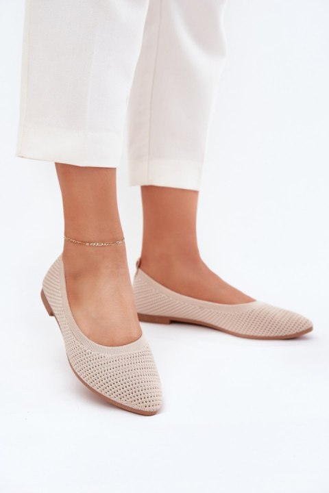 Baleriny Model Sarina ZA43P Beige - Step in style Step in style