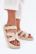 Sandał Klapki Model Tavirae CK321P Beige - Step in style Step in style