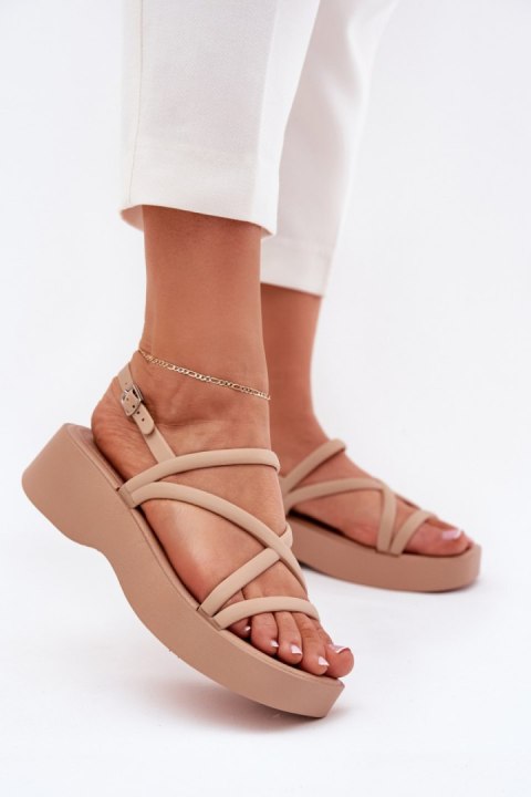 Sandały Model Civara LL-368 Beige - Step in style Step in style Sandały Model Civara LL-368 Beige - Step in style Step in style