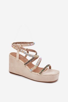Sandały Model Lunara JH399 Beige - Step in style Step in style