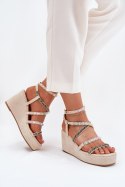 Sandały Model Lunara JH399 Beige - Step in style Step in style Sandały Model Lunara JH399 Beige - Step in style Step in style