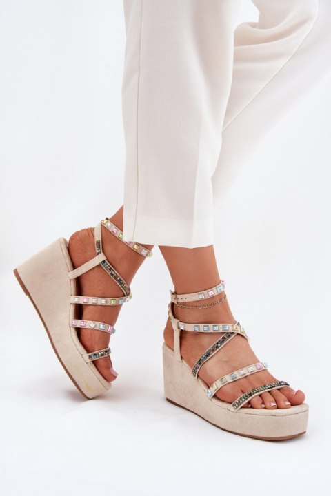 Sandały Model Lunara JH399 Beige - Step in style Step in style Sandały Model Lunara JH399 Beige - Step in style Step in style