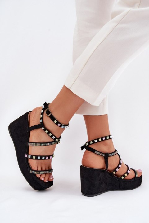 Sandały Model Lunara JH399 Black - Step in style Step in style Sandały Model Lunara JH399 Black - Step in style Step in style