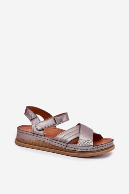 Sandały Model Maciejka L7064-35 Grafit - Step in style Step in style