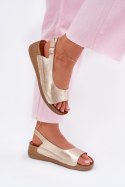 Sandały Model Maciejka L7069 -25 Gold - Step in style Step in style Sandały Model Maciejka L7069 -25 Gold - Step in style Step in style