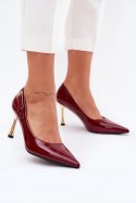 Szpilki Model Mivira LE137P Bordo - Step in style Step in style Szpilki Model Mivira LE137P Bordo - Step in style Step in style