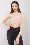 Bluzka Model 341-BZ-5267.03 Beige - Rue Paris Rue Paris Bluzka Model 341-BZ-5267.03 Beige - Rue Paris Rue Paris