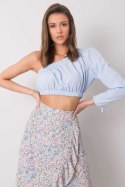 Bluzka Model 341-BZ-5267.04 Light Blue - Rue Paris Rue Paris Bluzka Model 341-BZ-5267.04 Light Blue - Rue Paris Rue Paris