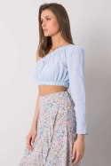 Bluzka Model 341-BZ-5267.04 Light Blue - Rue Paris Rue Paris Bluzka Model 341-BZ-5267.04 Light Blue - Rue Paris Rue Paris